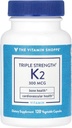 Triple Strength Vitamin K2 a" Bone Health a" 300 MCG (120 Vegetable Capsules)