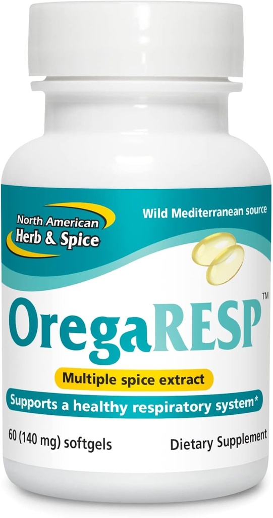 ΒΟΡΕΙΟ ΑΜΕΡΙΚΑΝΙΚΟ ΒΕΡΒΟ & ΣΠΙΤΙΟ OregaResp P73-60 Softgels - Υποστηρίζει την Ανοσοποιητική & Αναπνευστική Υγεία - Πολλαπλό Σύμπλεγμα Λάδι με Ρίγανη P73 Oregano Oil - Μη ΓΤΟ - 30 Μερίδες