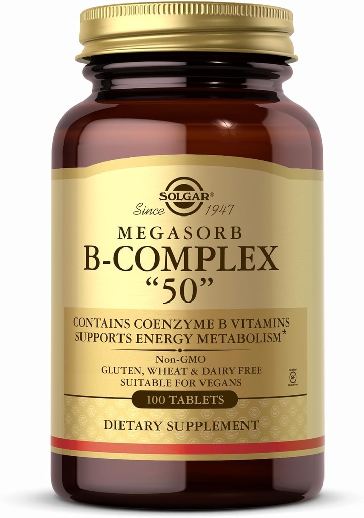 Solgar - Megasorb B- Complex " 50", 100 δισκία