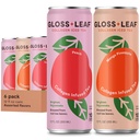 Gloss Leaf Collagen Iced Tea (Zero-Sugar, Ποικιλία): Ζευγάρι Μαύρο Τσάι με Κολαγόνο Πεπτίδια Πρωτεΐνη & Βιταμίνη C, Ομορφιά & Αντι-Γήρανση, 12 Fl Oz, 6 Pack