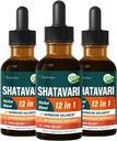 Shatavari Hormone Harmony Drops για την εμμηνόπαυση Relief & PMS Support, 12-in-1 Herbal Blend με Wild Yam & Vitex Berry, 6oz