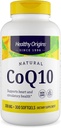 Healthy Origins® CoQ10 100 mg – Φυσικό Trans-ισομερές Ubiquinone – Yeast Fermented, υποστηρίζει την υγεία της καρδιάς και την κυτταρική ενέργεια – μη GMO 300 Softgels