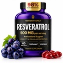 Resveratrol συμπλήρωμα 500mg – 98% Trans Resveratrol 1000mg Βιολογικό Σύμπλεγμα – NAD Resveratrol Αντιοξειδωτικά & Αντι γήρανση συμπλήρωμα για την υγεία της καρδιάς, αναβατήρα μνήμης, Wellness Formula, Υγιεινή υποστήριξη κυττάρων