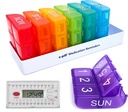 e-Pill 6 φορές μια ημέρα x 7 ημέρα Εβδομαδιαία Pill Organizer, βιταμίνη και ιατρική Pill Box Υπενθύμιση - με 6 Χρονόμετρο Συναγερμού (Λευκό)