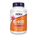 NOW Συμπληρώματα Τροφίμων, Βιταμίνη E-400 IU, D-Alpha Tocopheryl, Αντιοξειδωτική Προστασία*, 250 Softgels