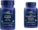 Επέκταση ζωής Super Ubiquinol CoQ10 με PQQ, CoQ10, PQQ & Super Omega-3 Plus EPA/DHA ιχθυέλαιο, Sesame Lignans