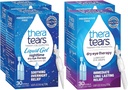 TheraTears Nighttime Therapy Lubricant Eyedrops for Dry Eyes, Preservative Free, Single-Use Vials, Clear, 60 Count, 0.6 Fl Oz with TheraTears Eye Drops for Dry Eyes, 60 Count Single-Use Vials