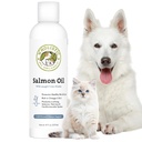 Wholistic Organics Pet Salmon Oil: Βαθιά Θάλασσα Άγριο Λάδι Σολομός Αλάσκας για σκύλους και γάτες - Φυσικό Ωμέγα 3 συμπλήρωμα ιχθυέλαιο σκύλου με EPA και DHA για το δέρμα, το παλτό, την καρδιά και το νευρικό σύστημα Υγεία