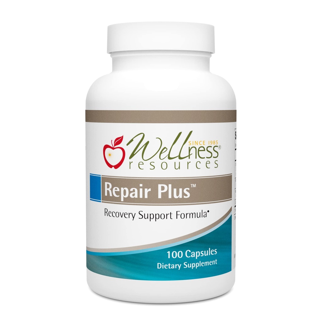 Repair Plus Featuring TurmiPure Gold Turmeric (Curcumin) with Quercetin Phytosome and Proteolytic Enzymes Bromelain and Papain for Repair, Recovery, and Tissue Health (100 Capsules)
