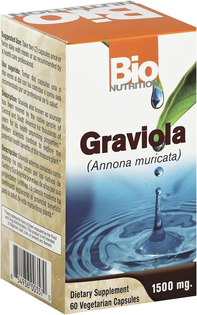 Bio Nutrition, Graviola, 60 Καψάκια Συσκευασία του 1