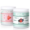 Διατροφή Kiala Super Greens, Βιολογικά Πράσινα Σκόνη, Spirulina & Chlorella Superfood Σκόνη, Ζάχαρη & Γλουτένη Χωρίς Vegan, Spectra Blend, Καρπούζι & Μικτό Berry 2 Pack