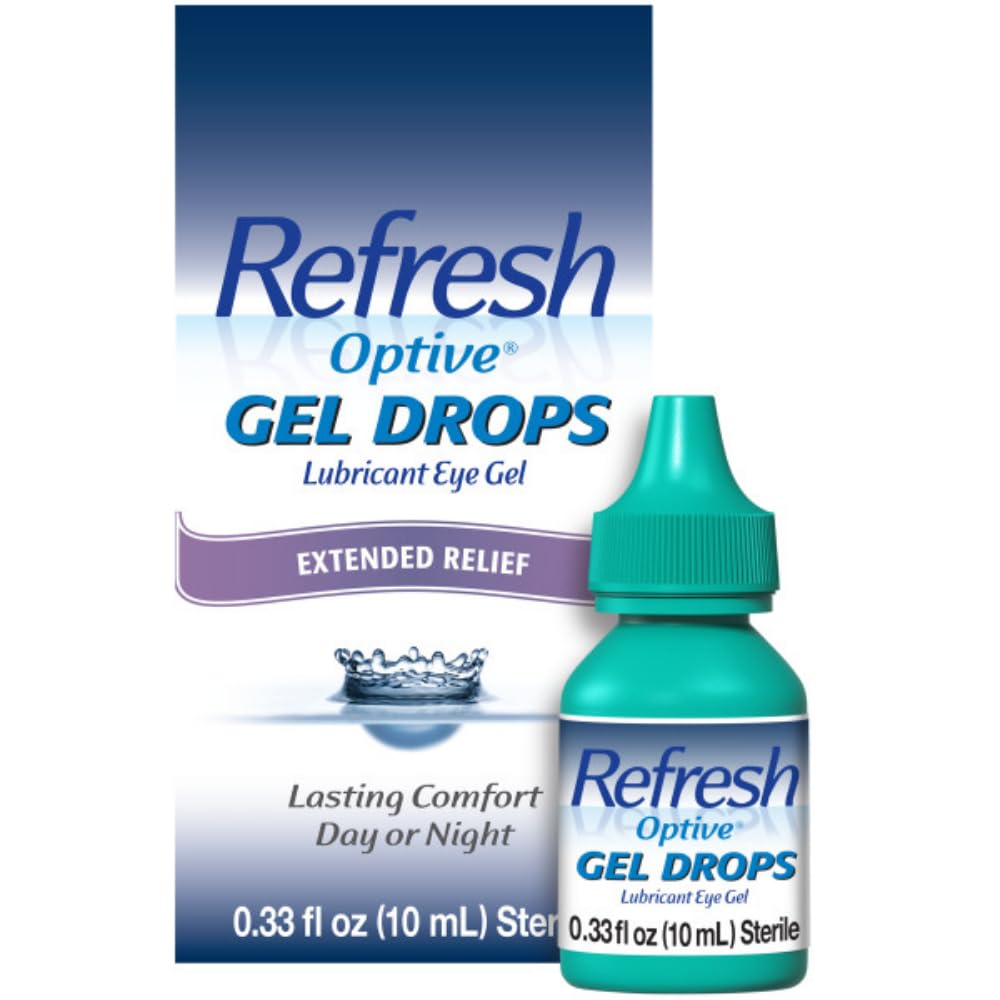 Ανανέωση Optive Gel Drops Λιπαντικό Gel ματιών για ξηρά μάτια, 0,33 Oz Sterile