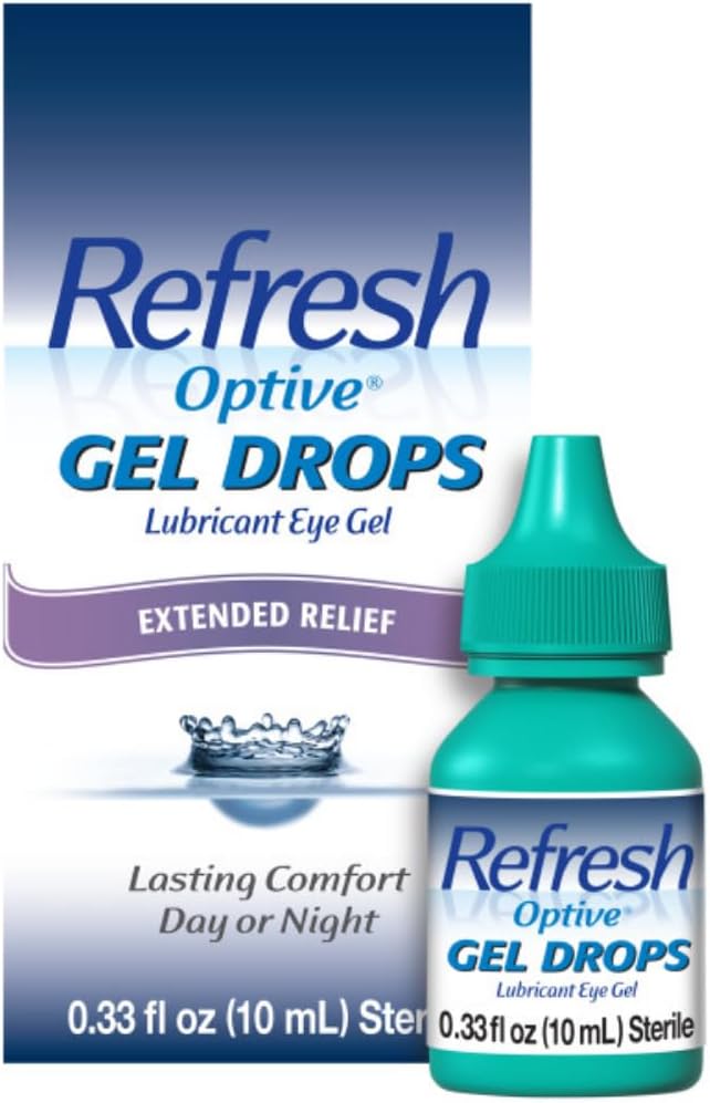 Ανανέωση Optive Gel Drops Λιπαντικό Gel ματιών για ξηρά μάτια, 0,33 Oz Sterile