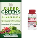 ΧΩΡΑ ΕΚΜΕΤΑΛΛΕΥΣΕΙΣ Super Greens Φρούτα φυτικά προβιοτικά Αντιοξειδωτικά Φυτοθρεπτικά Φυτοθρεπτικά Βότανα Ρίζα Νιτρική Οξείδιο Κυκλοφορία Ανοσοποιητικές Κάψουλες Υποστήριξης