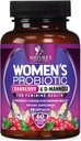 Probiotics for Women 60 Billion CFU - 16 Strains, Prebiotics & Cranberry, PH Balance, Digestive Health, Κολπική & Ανοσολογική Υποστήριξη, Γυναικεία Προβιοτική για την Υγεία των Ούρων, Ράφι Σταθερή - 60 Κάψουλες