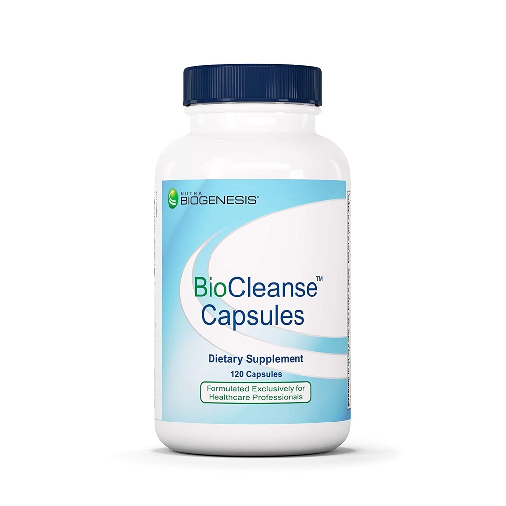 Nutra BioGenesis BioCleanse Κάψουλες - Γαϊδουράγκαθο γάλακτος, N-Acetyl-L-Cysteine & MSM για την υποστήριξη του ήπατος - 120 κάψουλες