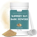 6 oz Βιολογική σκόνη Slippery Elm, οργανική σκόνη Slippery Elm Bark, 100% καθαρό & φυσικό, τρόφιμα-φρούτα, βοηθά στην κατάποση το λαιμό και βήχα, Vegan, κατοικίδια φιλικό