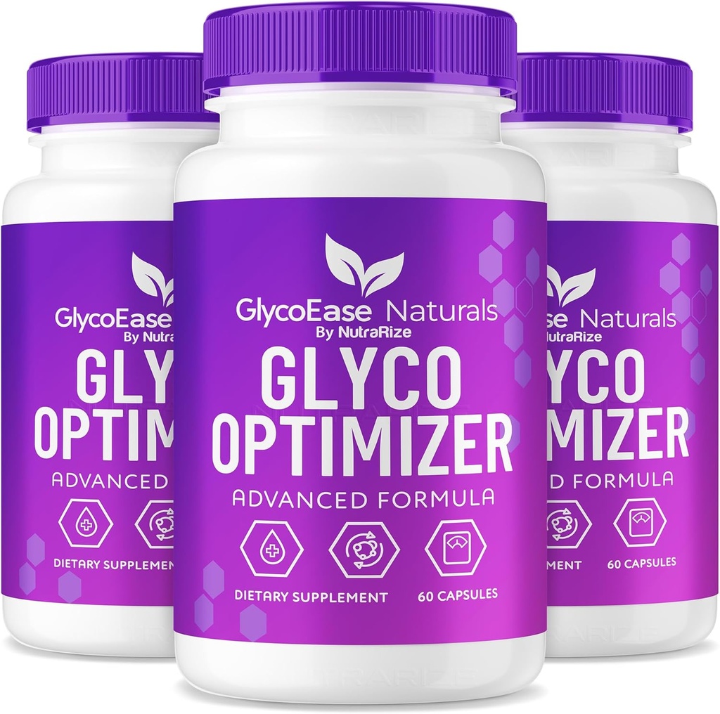 (3 Pack) GlycoEase Glyco Optimizer - χάπια GlycoEase, All-Φυσικό συμπλήρωμα διατροφής, Advanced Formula Glycogen Support, Glycoeas Naturals, Glyco Ease Reviews (180 κάψουλες)