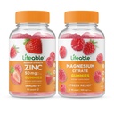 Ζωοποιήσιμος ψευδάργυρος 50mg + Μαγνήσιο, Gummies Bundle - Μεγάλη γεύση, συμπλήρωμα βιταμίνης, χωρίς γλουτένη, GMO δωρεάν, Μασώμενη Gummy
