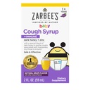Zarbee's Baby Honey Cough Syrup + Ανοσοποιητικό για μωρά 12-24 Μήνες, Ασφαλές & Αποτελεσματικό Σιρόπι Βήχας με Καταπραϋντικό Σκοτεινό Μέλι & Ψευδάργυρο για Ανοσοποιητική Υποστήριξη*, Ναρκωτικά & Αλκοόλ-ελεύθερο, Σταφύλι, 2 fl. Oz