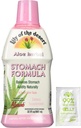 Lily of The Desert Stomach Formula, Organic Aloe Vera Juice with Slippery Elm, Chamomile, Peppermint, and Ginger for Gut Health, Acid Reflux, Heartburn Relief, 32 Oz, Gelly Sachet περιλαμβάνονται.