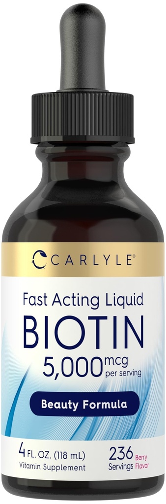Carlyle Biotin 5000mcg Υγρές σταγόνες 