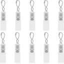 Flutesan 10 κομμάτια ακουστικών μπαταριών βοηθημάτων 312 μπαταρίες ακουστικών βοηθημάτων Caddy ενισχυτής ακουστικών κιβωτίων αποθήκευσης πλαστικός κάτοχος μπαταριών Φορητή θήκη ταξιδιών τσέπη κουτί μεταφοράς με μπρελόκ