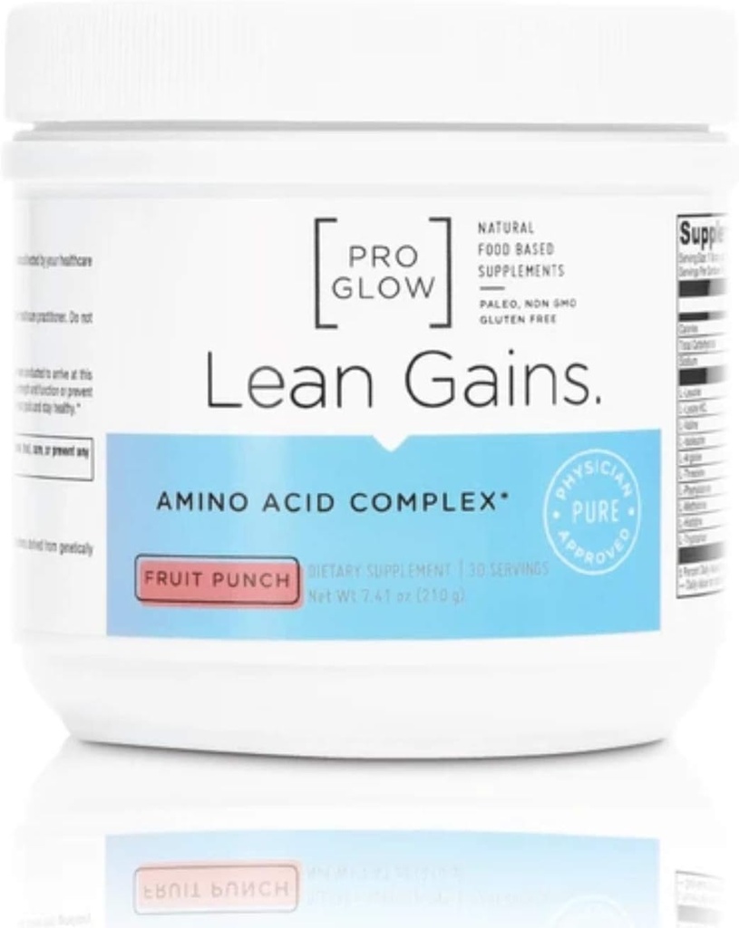 Fruit Punch Flavor Amino Acid Complex για τις γυναίκες για να οικοδομήσουμε Lean Ισχυρό μυών - ProGlow Lean Κερδίζει (30 εξυπηρετούν)
