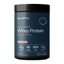 Gainful Collagen Whey Protein Powder, 21g Protein per Serving, Unflavored, Supports Muscle Recovery, Joint Health, and Skin Hydration with Grass-Fed Collagen Peptides, Vitamin C, 14 Servings
