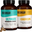 FreshCap Mushrooms Energy Bundle (Κάψουλες Cordyceps και κάψουλες Mushroom Complex)