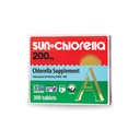 Sun Chlorella 200 mg Green Algae Superfood Supplement - Pulverized Cell Wall - Chlorophyl, CGF, Active B12, Iron, Protein - Non-GMO - 300 Tabletισκία