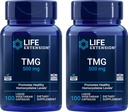 Life Extension TMG 500mg, 100 Liquid Veg Caps (Pack of 2) - Τριμεθυλογλυκίνη (Glycine Betaine) Συμπλήρωμα - Χωρίς γλουτένη, μη ΓΤΟ, χορτοφάγοι