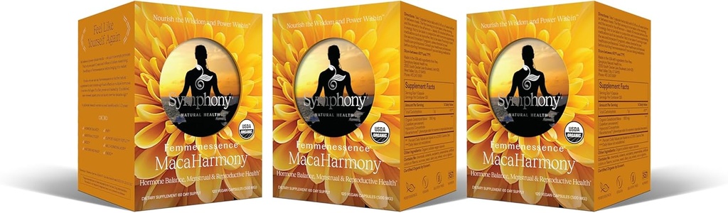 Femmenessence® MacaHarmony® – Clinically Studied Hormone Balance Support for Menstrual Health, PMS Relief, Mood, Skin & Fertility (360 κάψουλες, 180 ημέρες προσφοράς)