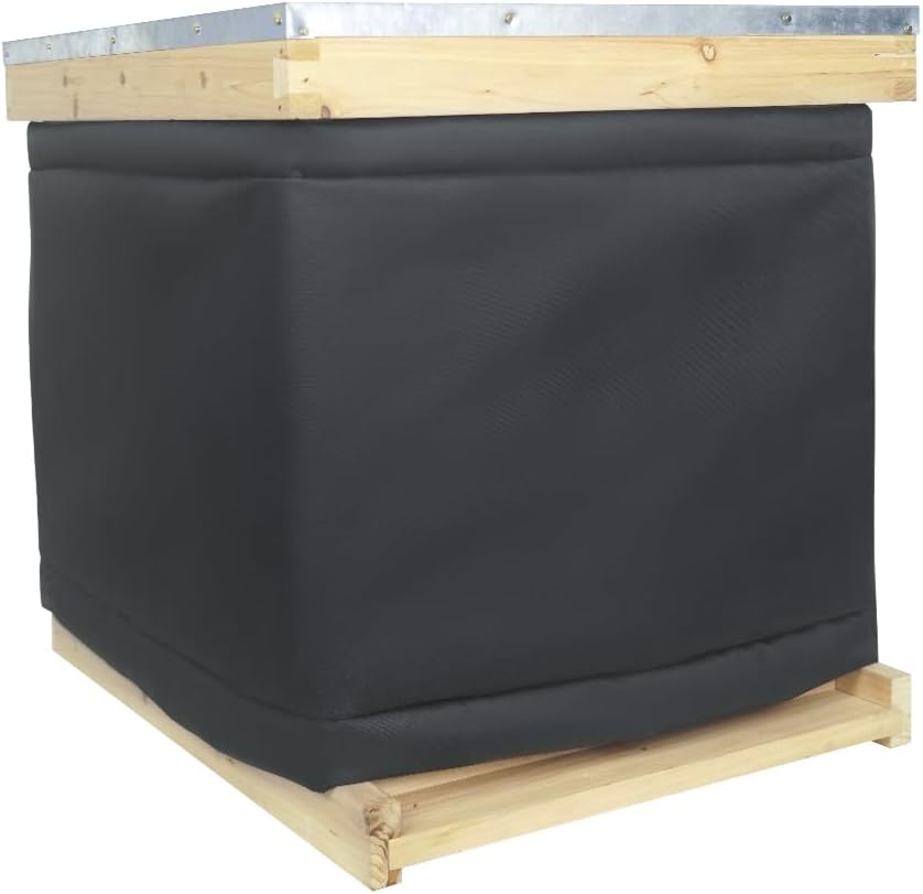 Bee Hive Wrap, Winter Hives Beekeeping Supplies fit 1 Deep Hives with 1 Medium Hive Box, Winter Protection Cover 600D Oxford Insulated Cover, Lightweight, Reusable (81"x15.7")