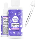 Wink Well Kids Liquid Melatonin Drops - Φυσικές σταγόνες ύπνου μωρού για Toddler Sleep Aid με 1mg ανά υπηρεσία-μη εθιστικό παιδικό υγρό μελατονίνη - 2 Oz