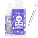 Wink Well Kids Liquid Melatonin Drops- Natural Sleep Drops for Toddlers and Teens Sleep Aid with 1mg Per Serving-Non-Addictive Children's Liquid Melatonin- 2 Oz