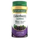 Nature's Bounty Elderberry Gummies, Συμπλήρωμα διατροφής, Υποστηρίζει την Ανοσοποιητική Υγεία, Περιέχει βιταμίνη Α, C, D, E και ψευδάργυρο, 100 mg, 70 Gummies