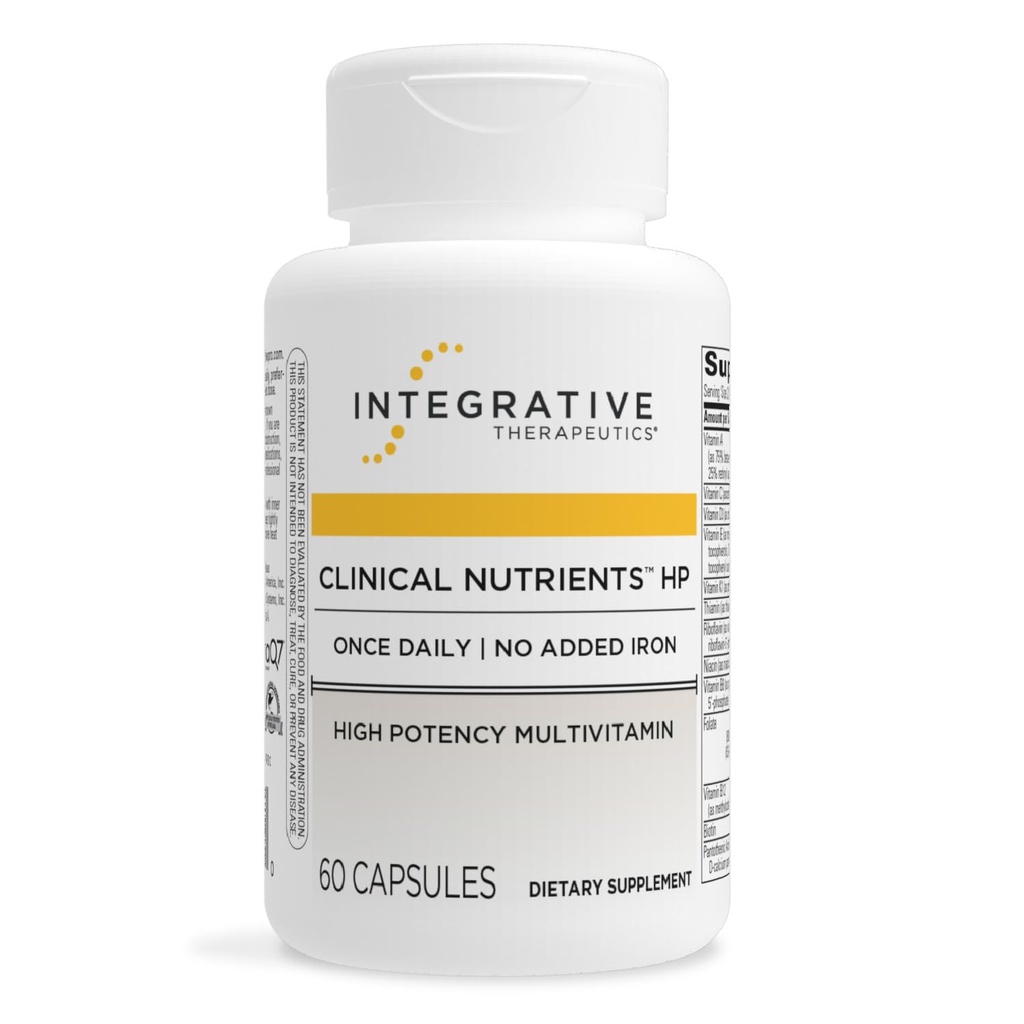 Integrative Therapeutics Clinical Nutrients HP - Daily Multivitamin with Antioxidant Support* - No Added Iron - Easy to Swallow - 60 Count (Pack of 1)