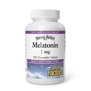 Μελατονίνη 1 mg από Φυσικούς Παράγοντες, Natural Sleep Aid, Resets the Sleep-Wake Cycle, 180 μασώμενα δισκία (180 μερίδες), Γεύση μέντας