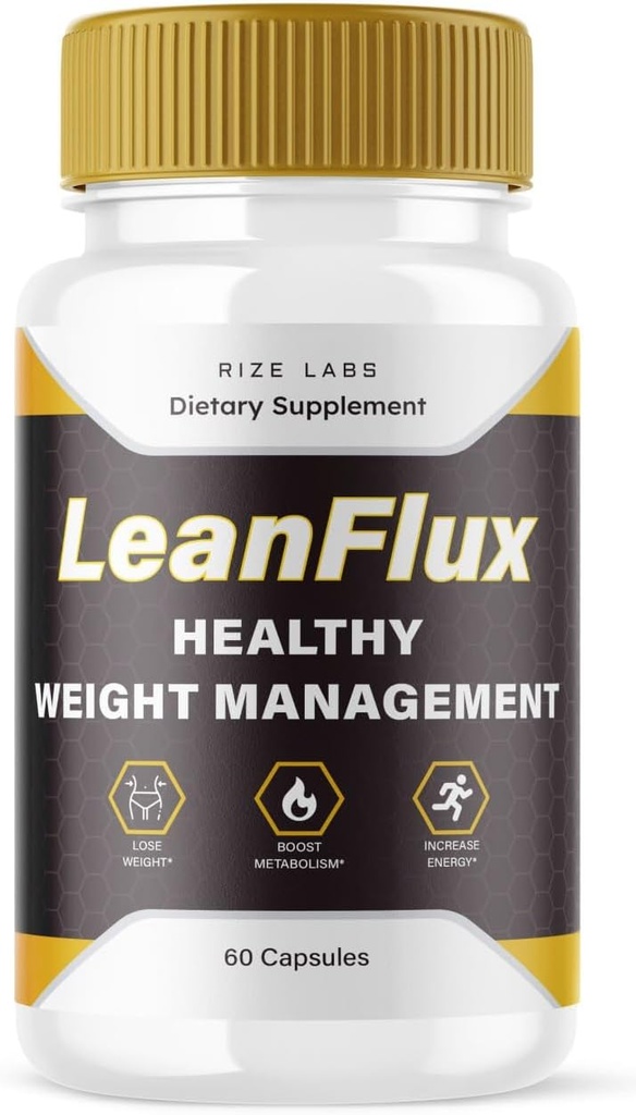 riize labs LeanFlux - Lean Flux Βάρος Απώλεια για να αυξήσει τα επίπεδα ΒΔΤ, Leanflux Κριτικές Μη-GMO Εύκολη να καταπιούν χάπια συμπλήρωμα, Κερδίστε καφέ λιπαρή BurnFat ιστού (60 κάψουλες)