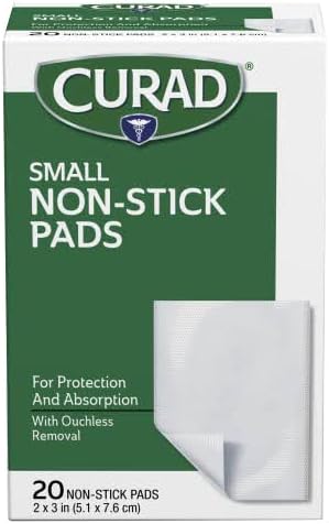 Curad Non-Stick Pads, 2 X 3 Inch(5.1 x 7,6 cm), 20 κόμης