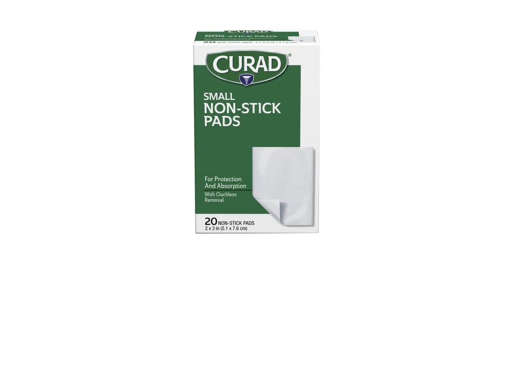 Curad Non-Stick Pads, 2 X 3 Inch(5.1 x 7,6 cm), 20 κόμης