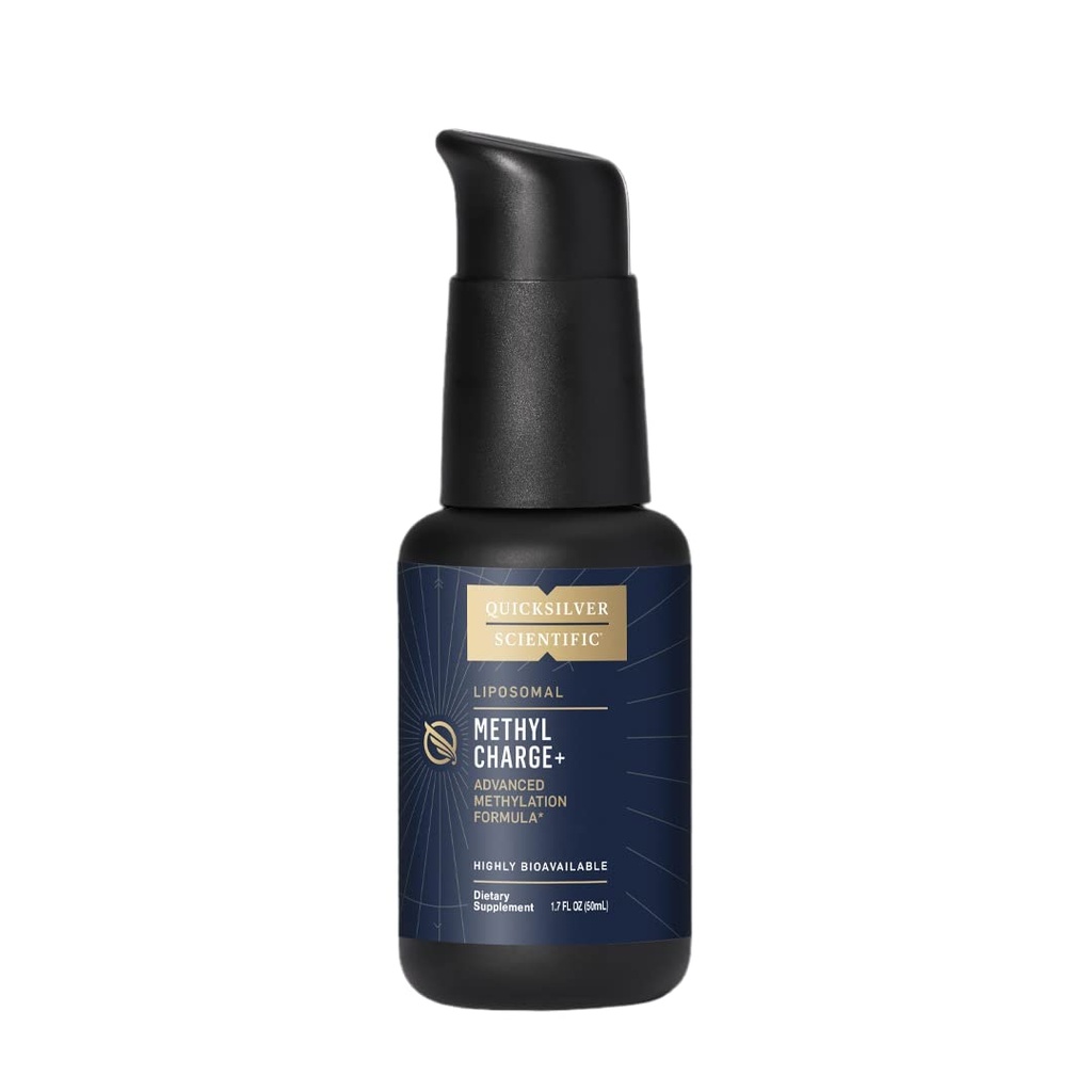Quicksilver Scientific Methyl Charge - Methylation, Liver, Detox + Energy Supplement - Φολικό, Βιταμίνη Β12, Ριβοφλαβίνη, Βιταμίνη Β6 + TMG συμπλήρωμα με Superior Απορρόφηση - Vegan B Βιταμίνες (50ml)