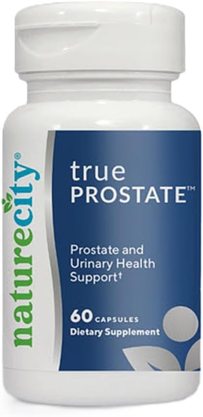 NatureCity True-Prostate Urinary Tract & Prostate συμπλήρωμα υποστήριξης για την υγεία των ανδρών Cranberry Extract & Super Beta Prostate Sitosterol Complex 60 κάψουλες - Prostate Health for Men