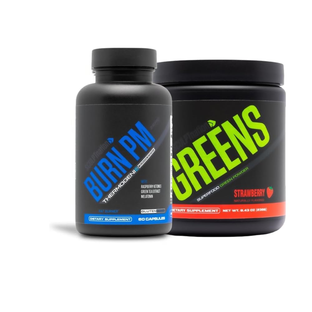 Sculpt Nation by V Shred Burn PM and Premium Greens Strawberry Bundle