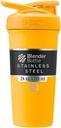 BlenderBottle Sport Μονωμένο μπουκάλι αναδευτήρα από ανοξείδωτο χάλυβα με σύρμα Whisk, 24 Ounce, Mango – Protein Shakes & Hydration για αθλητές & Fitness Enthusiasts, Easy Mixing, διατηρεί τα ποτά κρύα, κλειδωμένα Lid