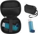 ΥπόθεσηSack Asthma Inhaler Holder περίπτωση, Compact και Sturdy θήκη για Handy Inhaler για ενήλικες και παιδιά, με δωμάτια για χάπια και άλλα απαραίτητα (μαύρο)