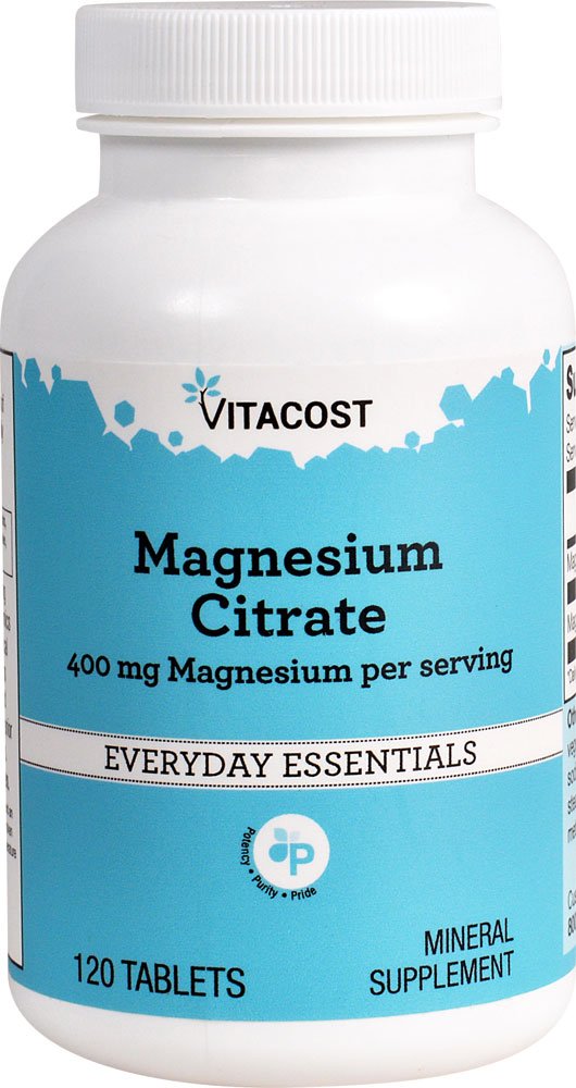 Vitacost Μαγνήσιο Κιτρικό - 400 mg ανά Σερβίρισμα - 120 δισκία