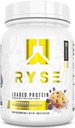 RYSE Loaded Protein Powder - Blueberry Muffin - 25g Whey Protein Isolate & Concent with Prebiotic Fiber & MCTs - Χαμηλό υδατάνθρακες, χαμηλή ζάχαρη, Digestive-Friendly - 20 Σερβιέτες / 1,5 lb Tub