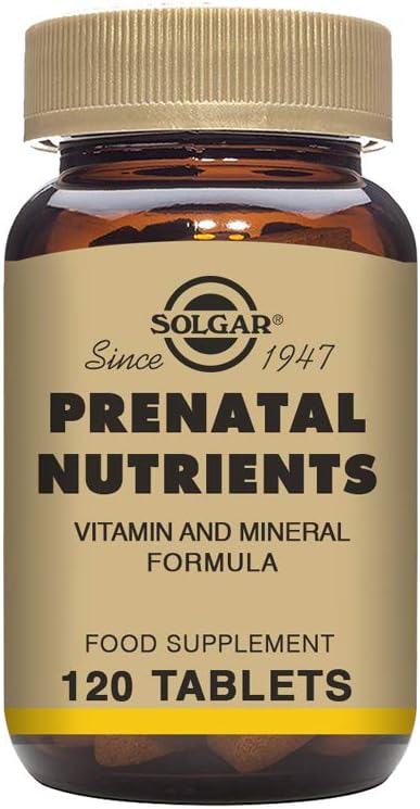 Solgar Prenatal Nutrients - 120 Tablets - Πολυβιταμίνη & Ορυκτή Φόρμουλα για Έγκυες & Γαλακτωμένες Γυναίκες - Vegan, Kosher & Gluten Free - 30 Σερβιέτες